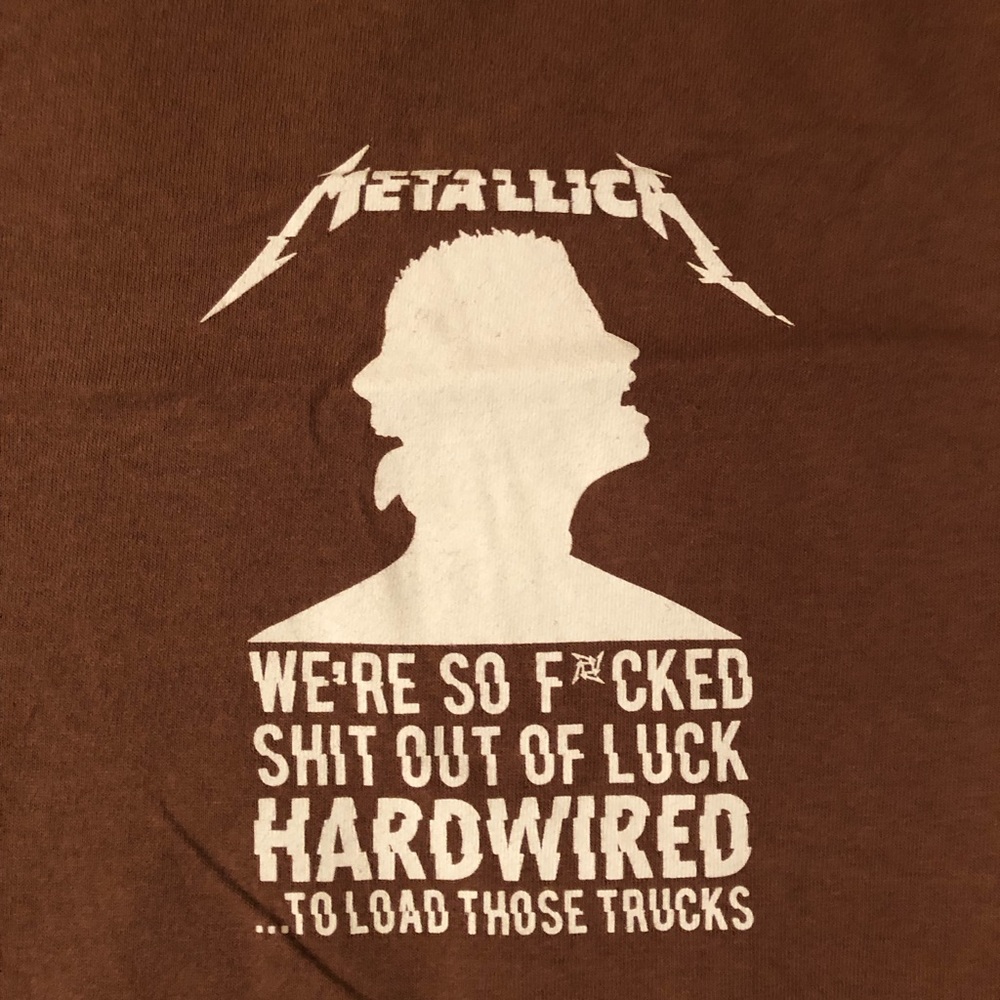 Used Metallica crew T-shirt